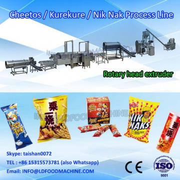 extruded food processing line corn curl snack machinery