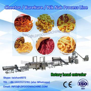 2018 High quality 100-230KG/H corn kurkure production cheetos extruder nik nak snacks make machinery