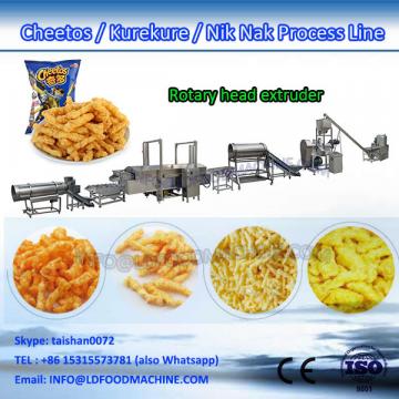 120kg/h Corn curls extruder machinery cheetos Kurkure Nik Naks processing line